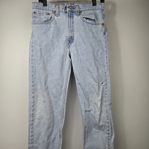 Vintage LEVIS 505 Light Blue Men's 31x30 Jeans. Flaws - Picture 2 of 16